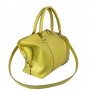 Сумка жіноча "Верона" натуральна шкіра,жовта з тиснення перли