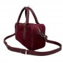 Сумка жіноча "Бріджит" натуральна шкіра, бордова замш Сумка жіноча "Бріджит" натуральна шкіра, бордова замш