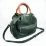 Сумка жіноча "Юта" натуральна шкіра, зелена флотар Сумка жіноча "Юта" натуральна шкіра, зелена флотар