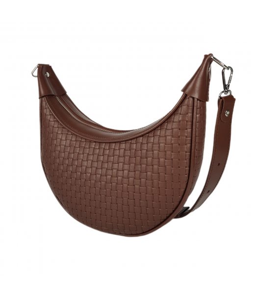 Сумка жіноча "Селена" натуральна шкіра , коричнева (карамель) венетто