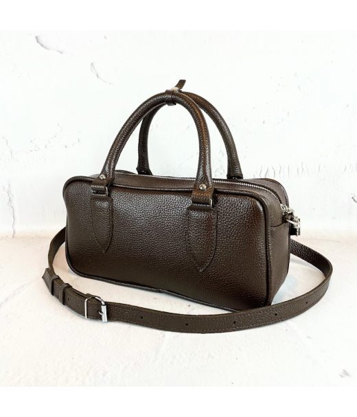 Сумка жіноча "Бріджит" натуральна шкіра,коричнева, тиснення флотар Сумка жіноча "Бріджит" натуральна шкіра,коричнева, тиснення флотар