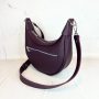 Сумка жіноча "Селена" натуральна шкіра , фіолетова (баклажан) з тисненням під рептилію