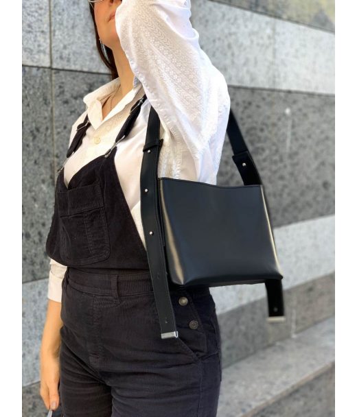 Сумка женская "Деми" натуральная кожа,черная матовая Сумка женская "Деми" натуральная кожа,черная матовая