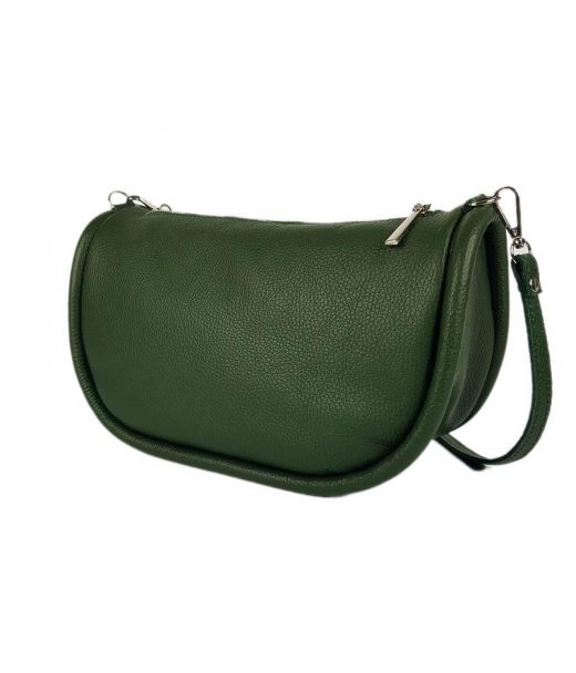 Сумка жіноча "Орео" натуральна шкіра, колір зелений, флотарь