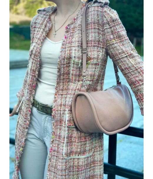 Сумка жіноча "Орео" натуральна шкіра, рожевий (пудра) флотарь Сумка жіноча "Орео" натуральна шкіра, рожевий (пудра) флотарь