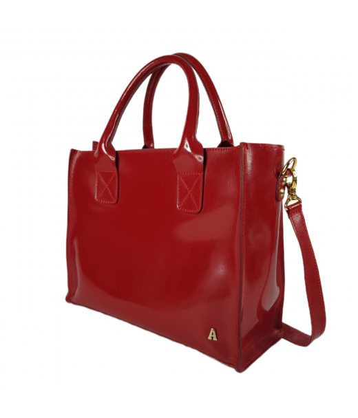 Сумка женская "НОВА" натуральная кожа, красная