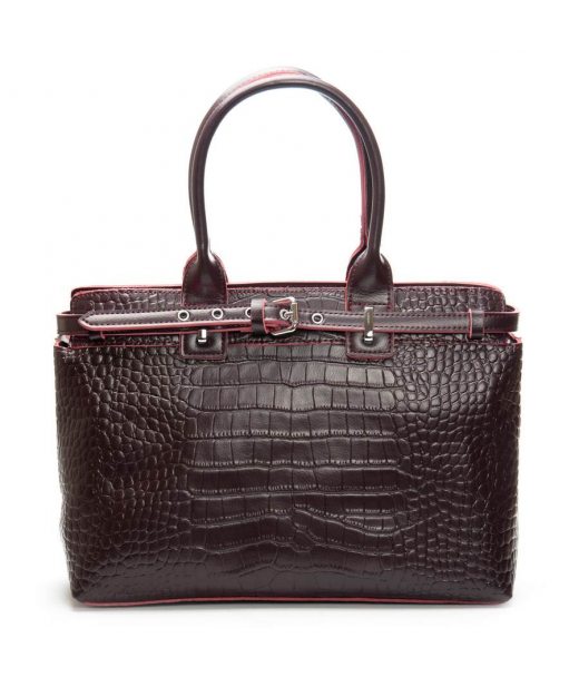 Сумка Женская Классическая кожа ALEX RAI 00108 bordo