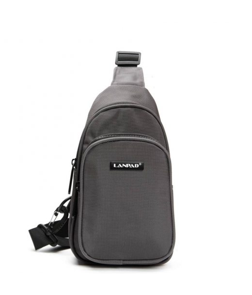 Сумка Чоловіча на плече нейлон Lanpad 63744 gray Сумка Чоловіча на плече нейлон Lanpad 63744 gray