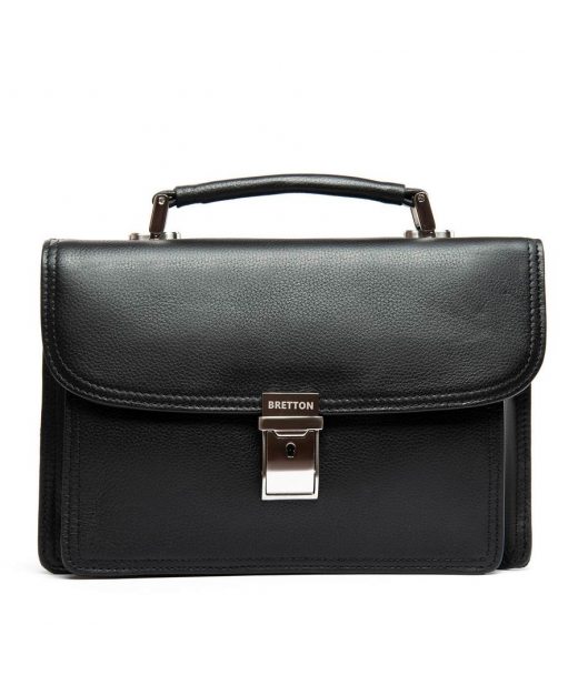 Сумка Чоловіча Барсетка шкіра BRETTON 9377-3 black Сумка Чоловіча Барсетка шкіра BRETTON 9377-3 black