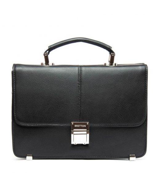 Сумка Чоловіча Барсетка шкіра BRETTON 9505-8 black Сумка Чоловіча Барсетка шкіра BRETTON 9505-8 black