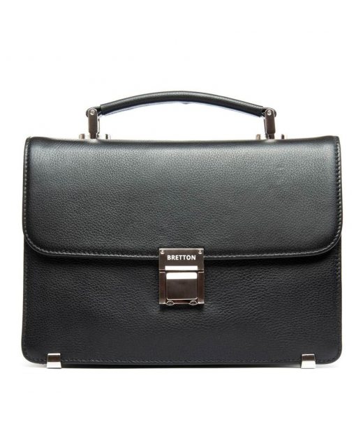 Сумка Чоловіча Барсетка шкіра BRETTON 4006-8 black Сумка Чоловіча Барсетка шкіра BRETTON 4006-8 black