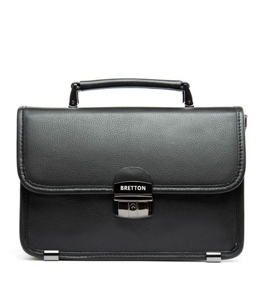 Сумка Чоловіча Барсетка шкіра BRETTON 3787-8 black Сумка Чоловіча Барсетка шкіра BRETTON 3787-8 black