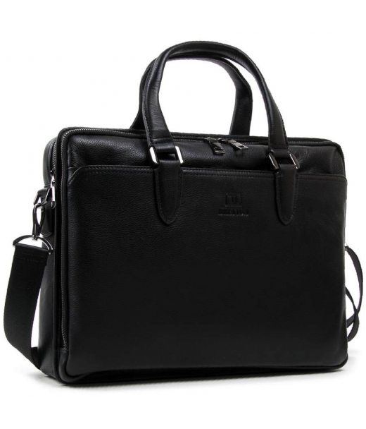 Сумка Чоловіча Портфель шкіра BRETTON 411-1 black Сумка Чоловіча Портфель шкіра BRETTON 411-1 black