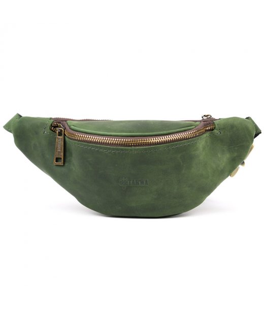 Зелена сумка бананка з кінської шкіри TARWA RE-3034-3md Зелена сумка бананка з кінської шкіри TARWA RE-3034-3md