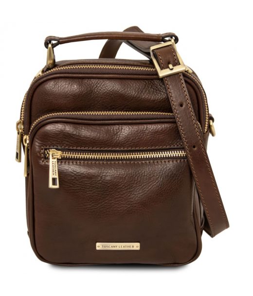 Paul чоловіча шкіряна сумка через плече, кросбоді з ручкою Tuscany TL142457
