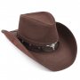Класичний ковбойський капелюх Bexhill ht-st1-rb4 з еко (веган) шкіри нубук Класичний ковбойський капелюх Bexhill ht-st1-rb4 з еко (веган) шкіри нубук