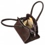 Замшевая женская сумка тоут Италия Firenze fz3752_chok в цвете шоколад