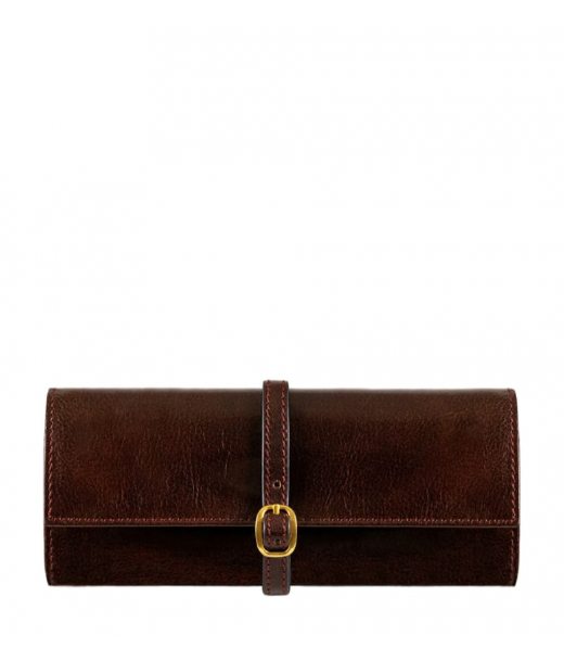 Женский кожаный дорожный футляр для ювелирных изделий - Madame Bovary - Коричневый цвет - Time Resistance 5240601