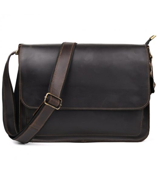 Шкіряна сумка через плече формату А4 Limary lim-3028RC коричнева Шкіряна сумка через плече формату А4 Limary lim-3028RC коричнева