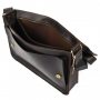 Шкіряна сумка через плече формату А4 Limary lim-3028RC коричнева