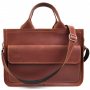 Сумка портфель шкіряна для документів ноутбука LIMARY lim-380RB коньячна
