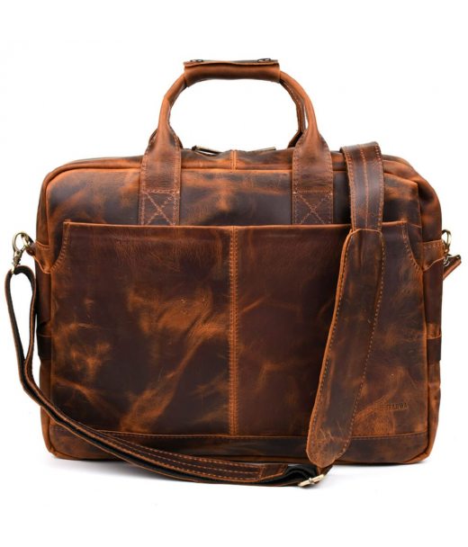 Мужская сумка для ноутбука 17" из натуральной кожи RY-1019-3md от TARWA Мужская сумка для ноутбука 17" из натуральной кожи RY-1019-3md от TARWA