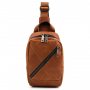 Рюкзак слінг шкіряний з кишенями TARWA RB-6020-3md коньячний крейзі хорс Рюкзак слінг шкіряний з кишенями TARWA RB-6020-3md коньячний крейзі хорс