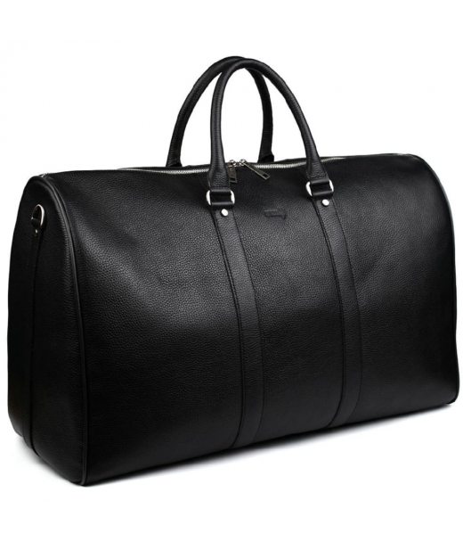 Велика шкіряна сумка дорожня 61см TARWA FA-9551-4lx чорний флотар