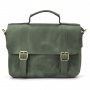 Чоловіча сумка-портфель на плече із ручкою TARWA RE-6008-3md зелена Чоловіча сумка-портфель на плече із ручкою TARWA RE-6008-3md зелена