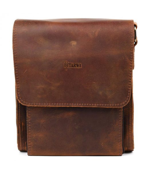 Шкіряна сумка-планшет через плече RY-3027-4lx бренду TARWA теракотовий колір Шкіряна сумка-планшет через плече RY-3027-4lx бренду TARWA теракотовий колір