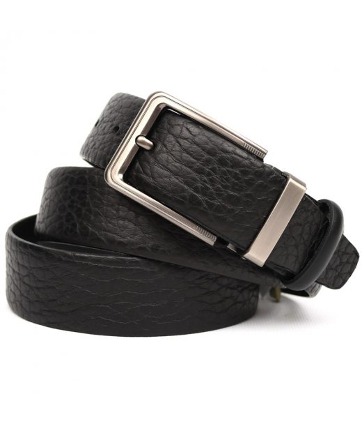 Ремінь зі шкіри буйвола гладкий ST2028B чорний 35мм Ремінь зі шкіри буйвола гладкий ST2028B чорний 35мм