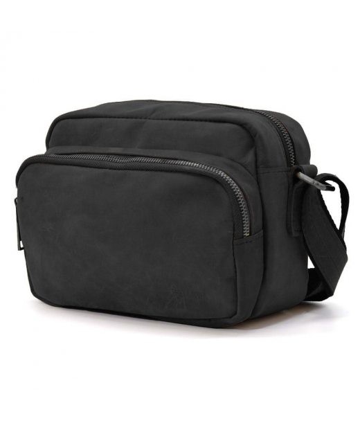 Невелика чоловіча сумка через плече на 2 відділення TARWA RA-60125-3md чорна Невелика чоловіча сумка через плече на 2 відділення TARWA RA-60125-3md чорна