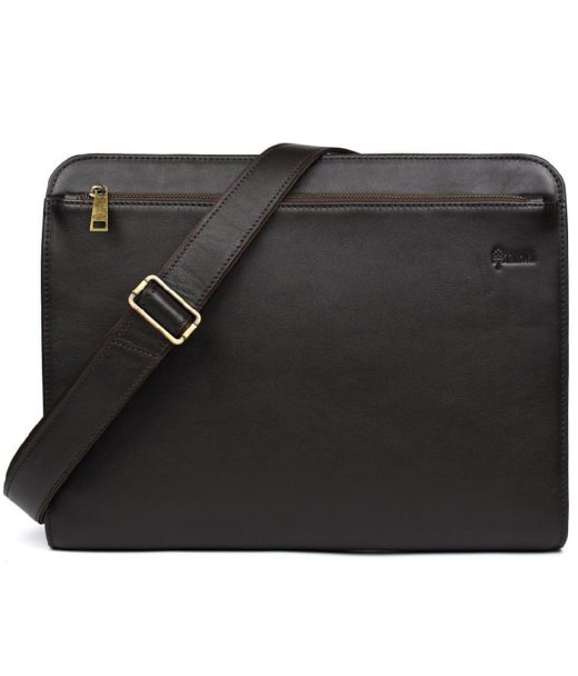 Папка A4 шкіряна з наплечним ременем для документів GC-2142-4lx TARWA коричнева