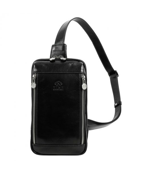 Сумка нагрудна, слінг, рюкзак на одне плече - Kim - чорна Time Resistance 5221701 Сумка нагрудна, слінг, рюкзак на одне плече - Kim - чорна Time Resistance 5221701