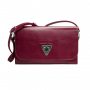 Женский клатч Grande Pelle 701661 223х135х30 мм глянцевая кожа  вишня