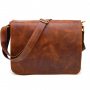 Чоловіча шкіряна сумка через плече з клапаном TARWA RY-1047-3md теракот