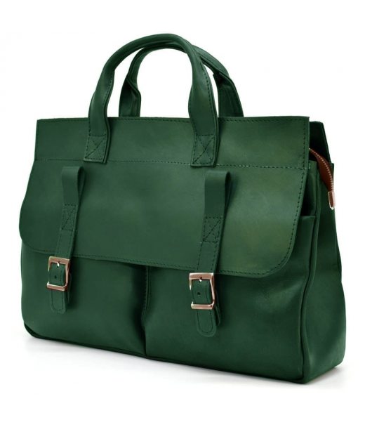 Чоловіча сумка для документів та ноутубка зелена TARWA RE-7107-3md Чоловіча сумка для документів та ноутубка зелена TARWA RE-7107-3md