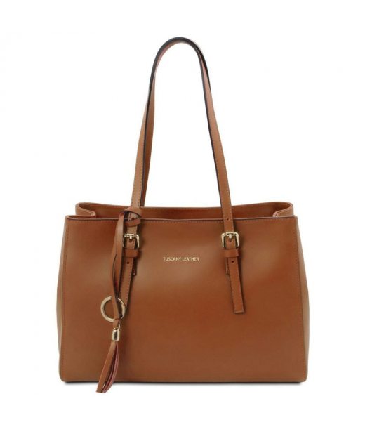 Шкіряна сумка тоут TL142037 Tuscany