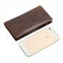 Визитница кардхолдер из кожи темно-коричневый John McDee R-8119Q Визитница кардхолдер из кожи темно-коричневый John McDee R-8119Q