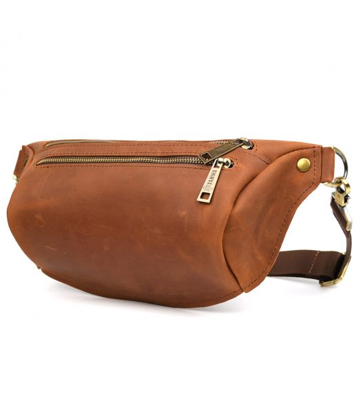 Сумка бананка в розмірі L TARWA RB-3106-2lx коньячна 2 відділення Сумка бананка в розмірі L TARWA RB-3106-2lx коньячна 2 відділення