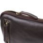 Елегантна чоловіча сумка з гладкої натуральної шкіри Shvigel 23150 Коричневий