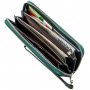 Женский клатч-кошелек на молнии ST Leather 18936 Зеленый