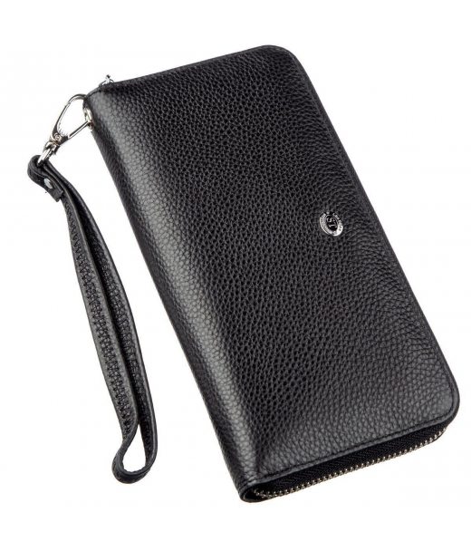 Изящный женский кошелек-клатч ST Leather 18852 Черный