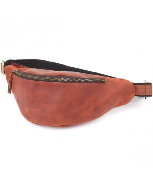 Бананка для чоловіків відмінної якості з натуральної шкіри вінтажної шкіри Shvigel 23140 Рудий Бананка для чоловіків відмінної якості з натуральної шкіри вінтажної шкіри Shvigel 23140 Рудий