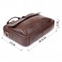 Портфель для чоловіків із натуральної шкіри Vintage 23040 Коричневий