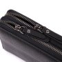 Цікавий чоловічий клатч із натуральної шкіри Vintage 23063 Чорний