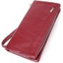 Кожаный женский кошелек-клатч с отделением под телефон ST Leather 23102 Бордовый