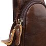 Чоловіча сумка через плече з гладкої натуральної шкіри Vintage 22965 Коричневий
