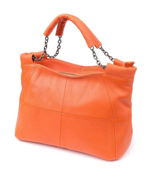 Сумка для жінок з натуральної шкіри Vintage 22990 Помаранчевий