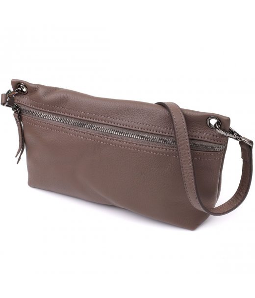 Сумка жіноча на плече з натуральної шкіри Vintage 23006 Коричневий Сумка жіноча на плече з натуральної шкіри Vintage 23006 Коричневий